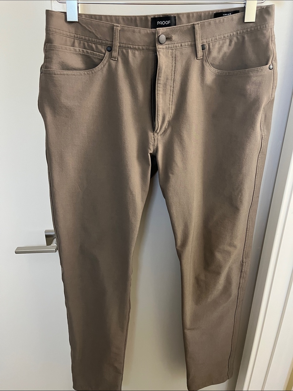 Proof 72 Hour Athletic Tapered Men's Pants in Taupe